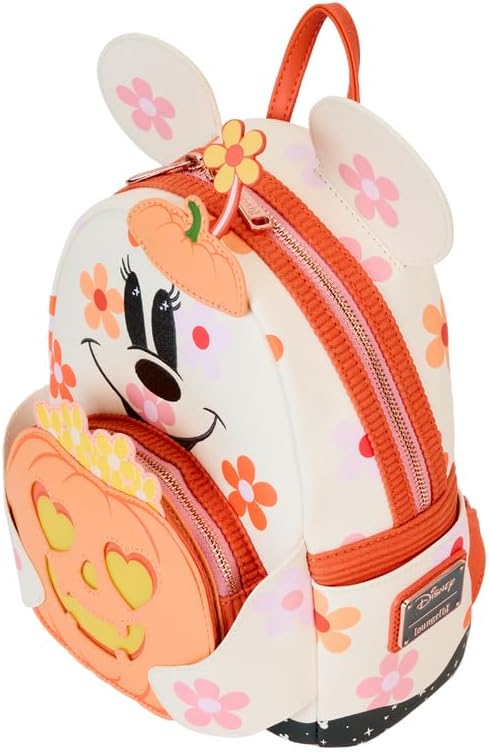 Loungefly Disney Minnie Mouse Floral Ghost Light Up Glow Mini Backpack - Image 4