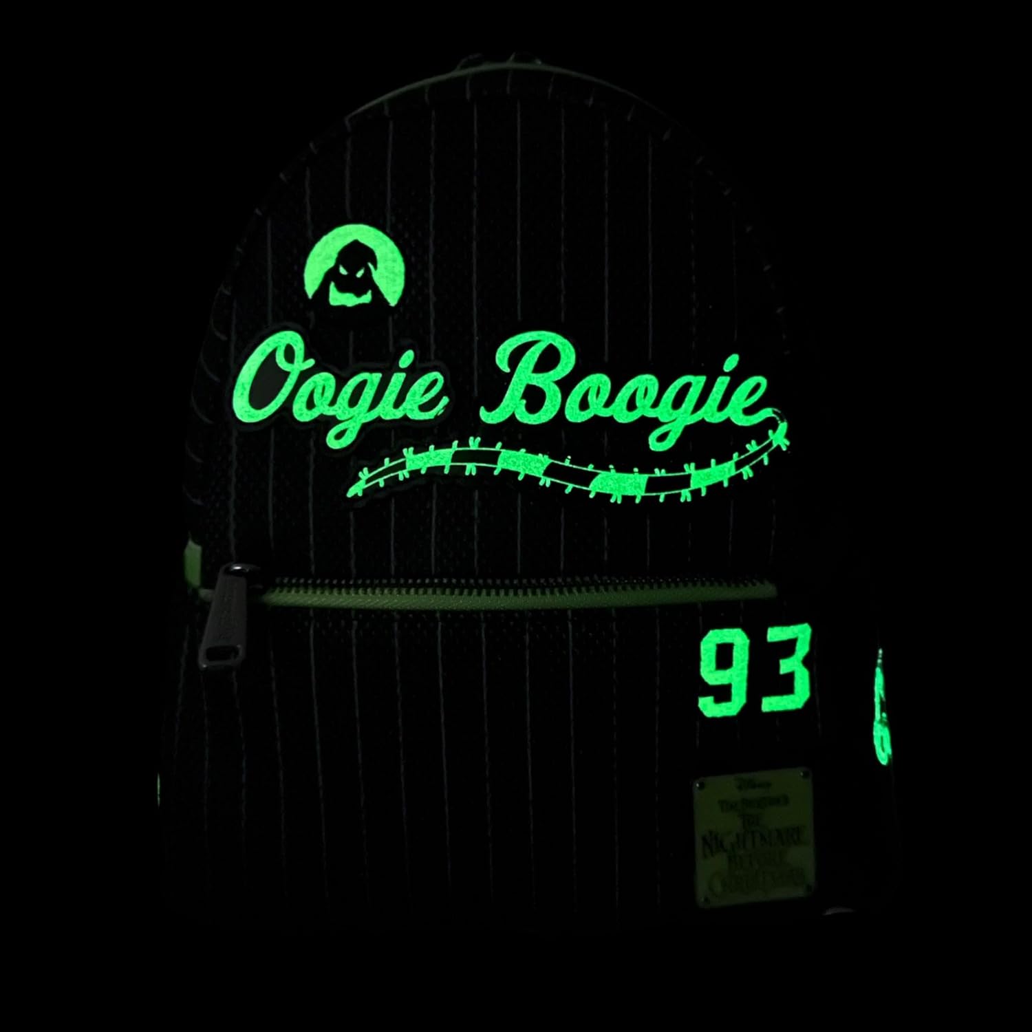 Loungefly Disney The Nightmare Before Christmas Team Oogie Boogie Jersey Mini Backpack - Image 5