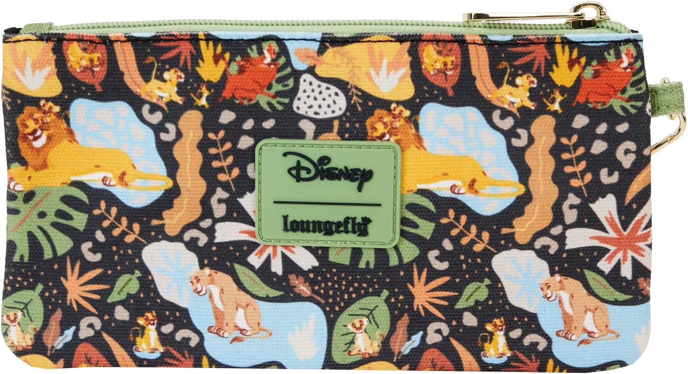 Loungefly Disney The Lion King 30th Anniversary All-Over Print Canvas Zipper Pouch Wristlet - Image 3