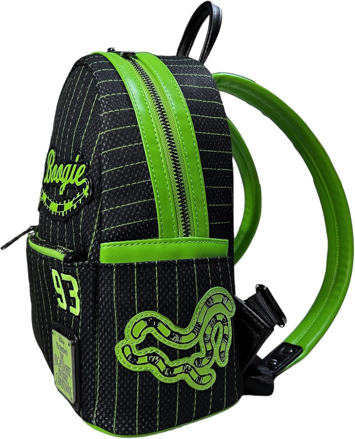 Loungefly Disney The Nightmare Before Christmas Team Oogie Boogie Jersey Mini Backpack - Image 2