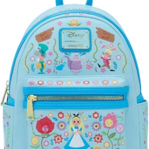 Loungefly Disney Alice in Wonderland Floral Folk Art Mini Backpack - BoxLunch Exclusive