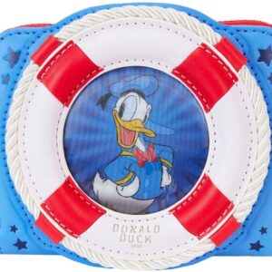 Loungefly Disney Donald Duck 90th Anniversary Lenticular Zip Around Wallet