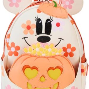 Loungefly Disney Minnie Mouse Floral Ghost Light Up Glow Mini Backpack
