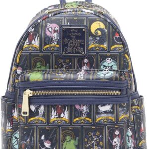 Loungefly Disney Nightmare Before Christmas Allover Print Tarot Womens Backpack