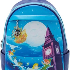 Loungefly Disney Peter Pan Flying Characters Womens Double Strap Shoulder Bag Purse