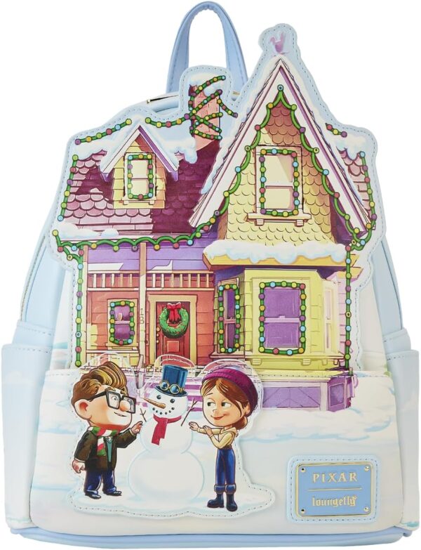 Up Mini Backpack Loungefly Disney Pixar Up House Holiday Light Up Mini Backpack ...