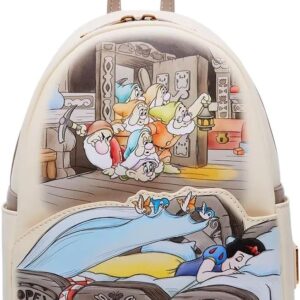 Loungefly Disney Snow White and the Seven Dwarfs Bed Sleeping Womens Backpack