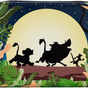 Loungefly Disney The Lion King 30th Anniversary Hakuna Matata Silhouette Zip Around Wallet