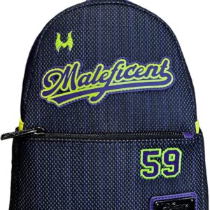 Loungefly Disney Villains Team Maleficent Jersey Glow in the Dark Mini Backpack