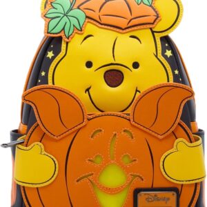 Loungefly Disney Winnie the Pooh Piglet and Pooh Bear Pumpkin Light-Up Mini Backpack - BoxLunch Exclusive