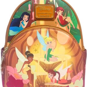 Loungefly Exclusive Disney Pixie Hollow Fairies Glow in the Dark Mini Backpack