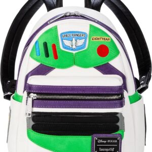 Loungefly Toy Story Buzz Lightyear Faux Leather Womens Double Strap Shoulder Bag Purse