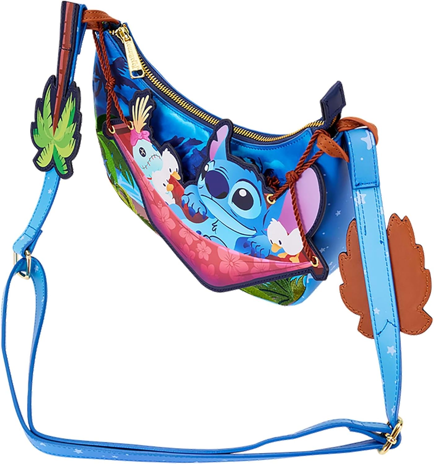 Loungefly Disney Lilo & Stitch Camping Cuties Crossbody Bag | Disney Accessories - Image 3