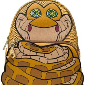 Loungefly Jungle Book Kaa Cosplay Backpack, Multicolor, One Size, Classic, Multicolor, One Size
