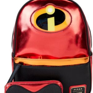 Loungefly The Incredibles 20th Anniversary Light Up Metallic Mini Backpack with Coin Bag