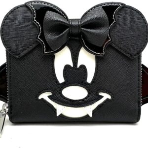 Loungefly X LASR Exclusive Disney Minnie Bat Zip Wallet - Cute Wallets Fashion Cosplay Disneybound