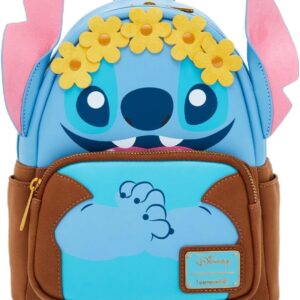 Loungefly Disney Lilo & Stitch Flower Crown Stitch Figural Mini Backpack