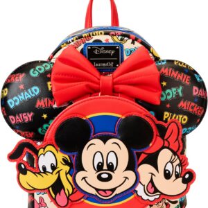 Loungefly Disney Mickey and Friends Classic Ear Holder Mini Backpack Combo