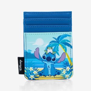 Loungefly Disney Stitch Beach Scene Cardholder BLUE NONE