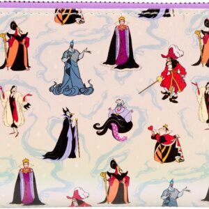 Loungefly Disney Villains Iridescent Zip Around Wallet
