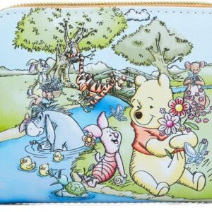 Loungefly Disney Winnie The Pooh Spring Scene Mini Zipper Wallet BROWN LIGHT BROWN NONE