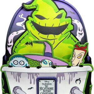 Loungefly Oogie Boogie Lock Shock and Barrel Light up and Glow in the Dark Mini Backpack
