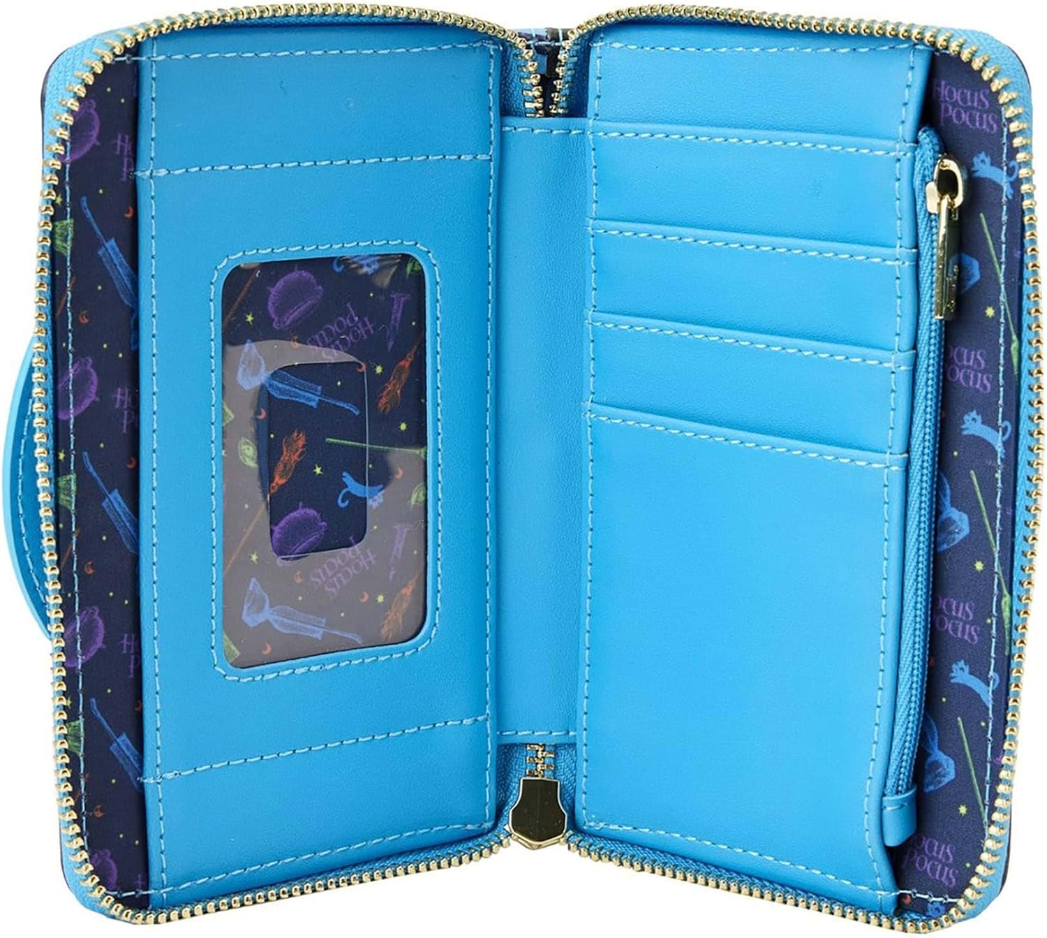 Loungefly Hocus Pocus Poster Glow Zip Around Wallet - Image 6