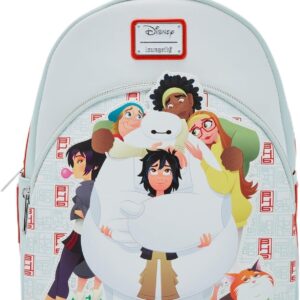 Loungefly Disney Big Hero 6 10th Anniversary Group Hug Mini Backpack