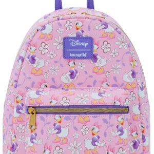 Loungefly Disney Daisy Duck Flower Mini Backpack PURPLE NONE