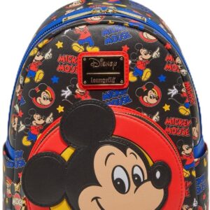 Loungefly Disney Mickey Mouse Classic Icons Allover Print Mini Backpack