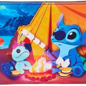 Loungefly Disney Stitch Camping Cuties Zip Around Wallet