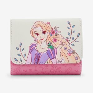 Loungefly Disney Tangled Rapunzel Flowers Mini Flap Wallet MAUVE ROSE NONE