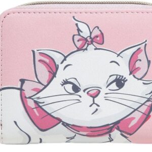Loungefly Disney The Aristocats Marie Flowers Mini Zipper Wallet PINK NONE