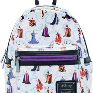 Loungefly Disney Villains Iridescent Allover Print Mini Backpack