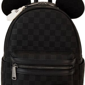 Loungefly Mickey Mouse Checkered Texture Mini Backpack