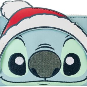 Loungefly Disney Stitch Holiday Zip Around Wallet Disney