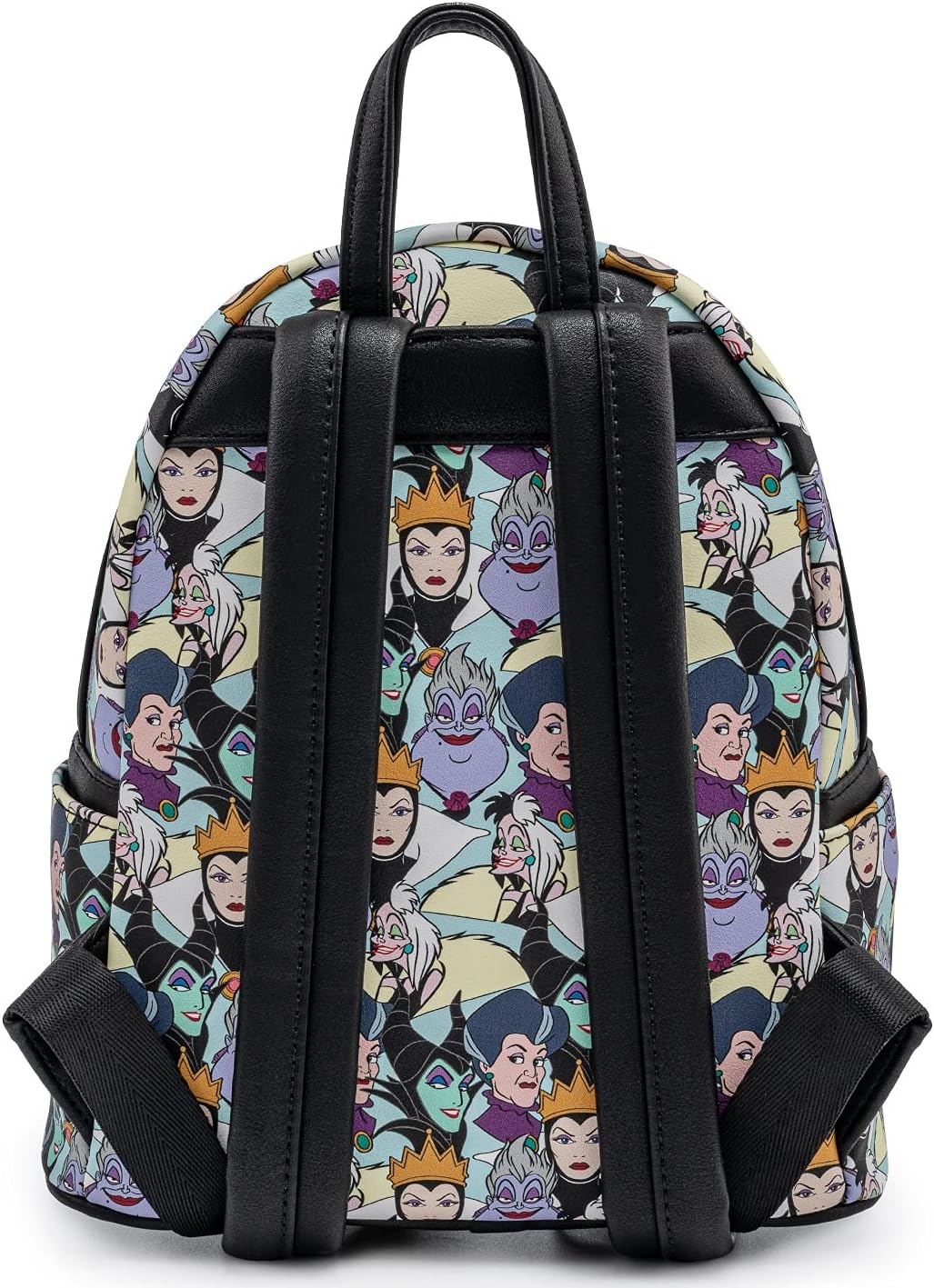 Loungefly Disney Villains Mini-Backpack Handbag Maleficent Cruella Ursula Print - Image 2