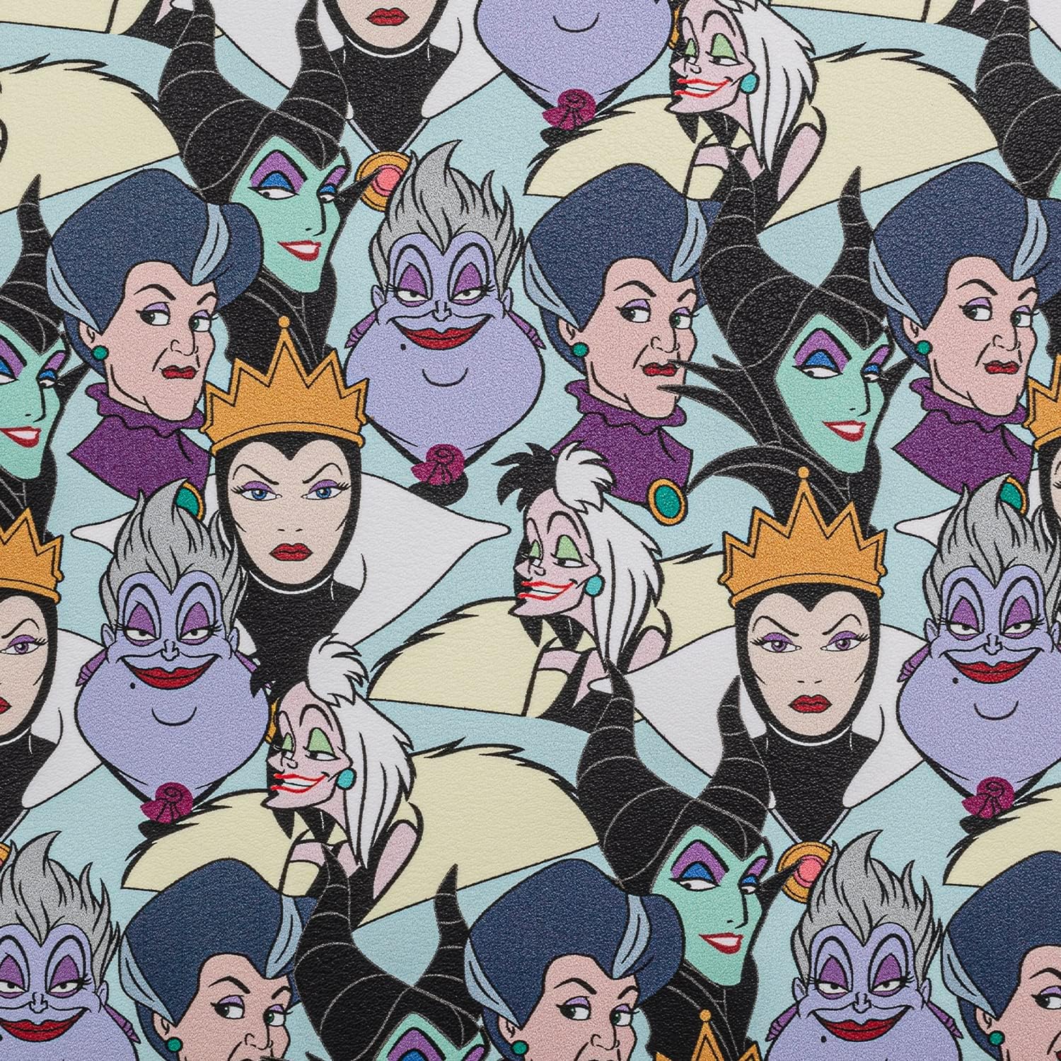 Loungefly Disney Villains Mini-Backpack Handbag Maleficent Cruella Ursula Print - Image 7