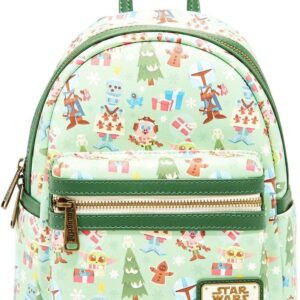 BoxLunch Loungefly Star Wars The Mandalorian Chibi Holidays Mini Backpack Exclusive