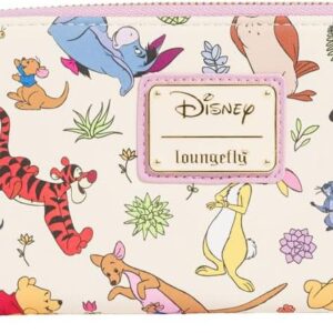 Loungefly Disney Wallet Winnie the Pooh Eeyore Friends Zip Clutch Faux-Leather