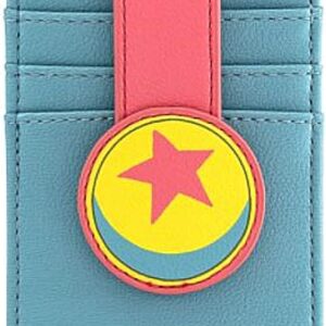 Loungefly x Disney Pixar Up Card Holder Art Inspired Wallet with Up Characters, Vegan Leather, 5.25 Inches
