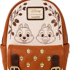 Loungefly Disney Chip and Dale Quilted Mini Backpack