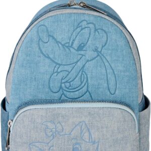 Loungefly Disney Dogs & Cats Faux Denim Mini Backpack