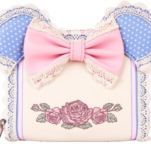 Loungefly Disney Minnie Floral and Lace Ears Zip Around Wallet