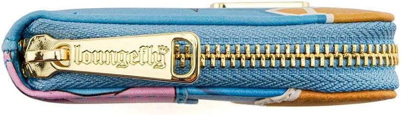 Loungefly x Disney Robin Hood Archery Tournament Zip-Around Wallet (Blue/Tan Multi, One Size) - Image 6