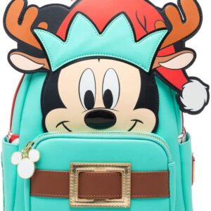 Loungefly Disney Light Up Mickey Mouse Reindeer Cosplay Backpack