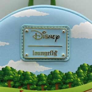 Loungefly Disney Mickey & Minnie Golf Mini Backpack, Green Vegan Leather, Golf Course Design