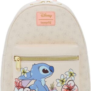 Loungefly Disney Stitch Tropical Flowers Mini Backpack PEACH NONE