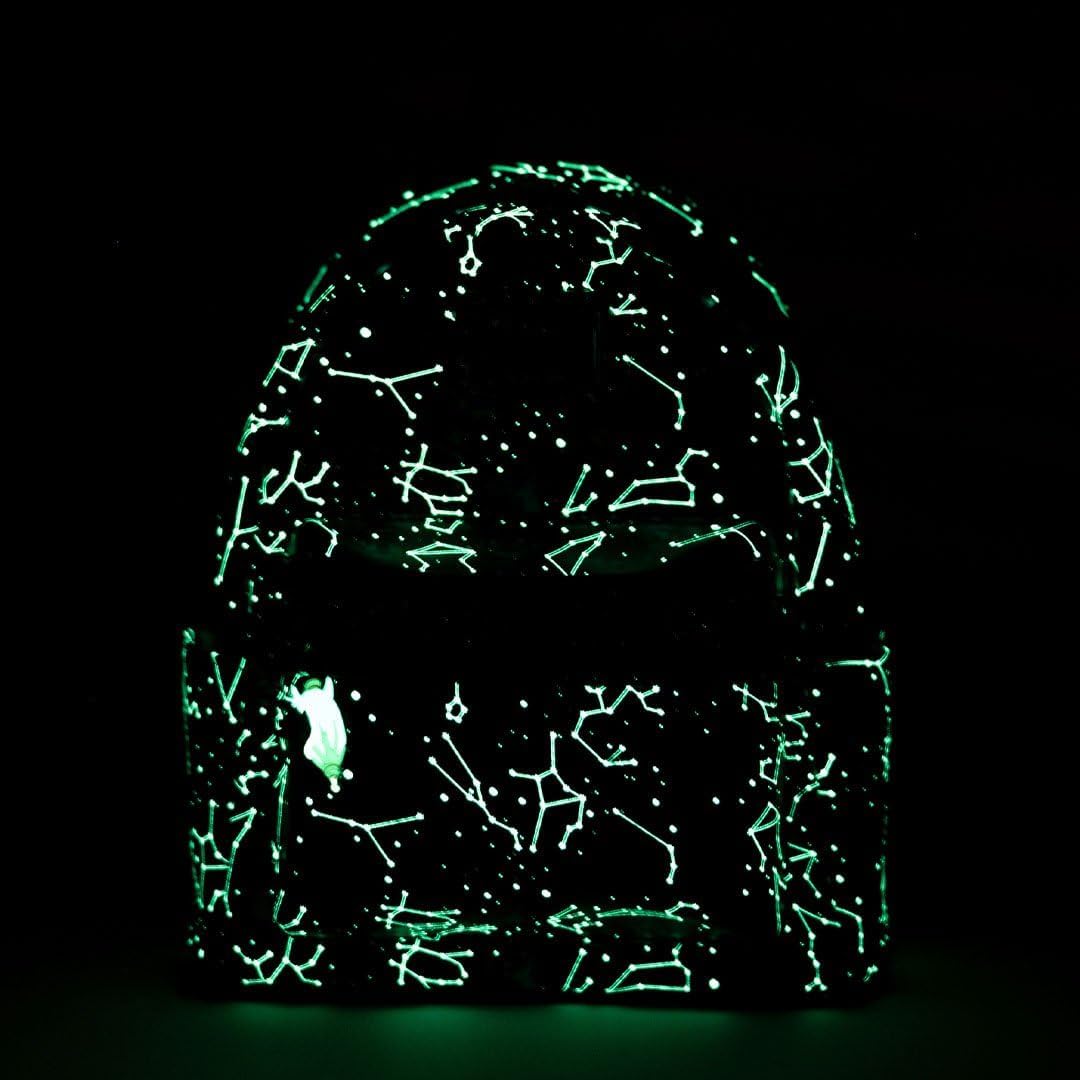 Loungefly Disney Lilo & Stitch Zodiac Glow In The Dark All-Over Print Backpack - Image 2