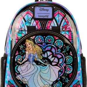 Loungefly Disney Princess Stained Glass: Sleeping Beauty Mini-Backpack, Amazon Exclusive